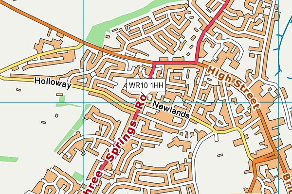 WR10 1HH map - OS VectorMap District (Ordnance Survey) WR10 1HH map - OS VectorMap District (Ordnance Survey)