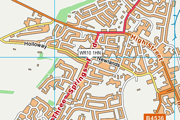 WR10 1HN map - OS VectorMap District (Ordnance Survey) WR10 1HN map - OS VectorMap District (Ordnance Survey)