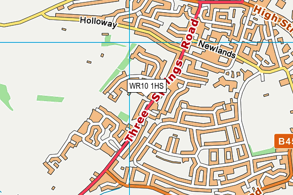 WR10 1HS map - OS VectorMap District (Ordnance Survey) WR10 1HS map - OS VectorMap District (Ordnance Survey)