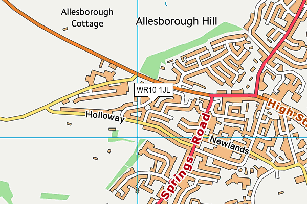 WR10 1JL map - OS VectorMap District (Ordnance Survey) WR10 1JL map - OS VectorMap District (Ordnance Survey)