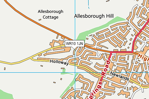 WR10 1JN map - OS VectorMap District (Ordnance Survey) WR10 1JN map - OS VectorMap District (Ordnance Survey)