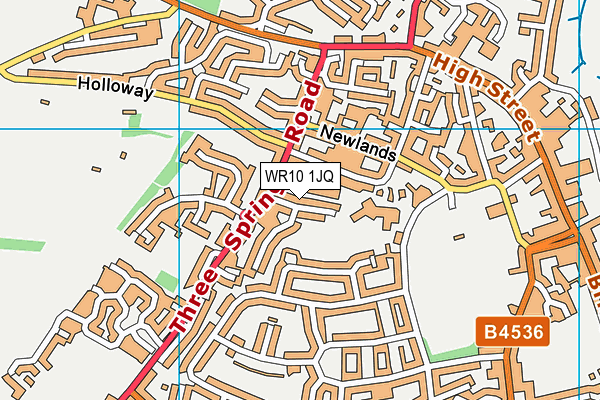 WR10 1JQ map - OS VectorMap District (Ordnance Survey)