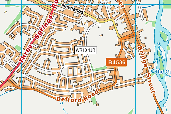 WR10 1JR map - OS VectorMap District (Ordnance Survey) WR10 1JR map - OS VectorMap District (Ordnance Survey)
