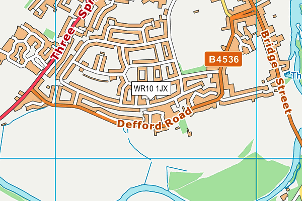 WR10 1JX map - OS VectorMap District (Ordnance Survey) WR10 1JX map - OS VectorMap District (Ordnance Survey)