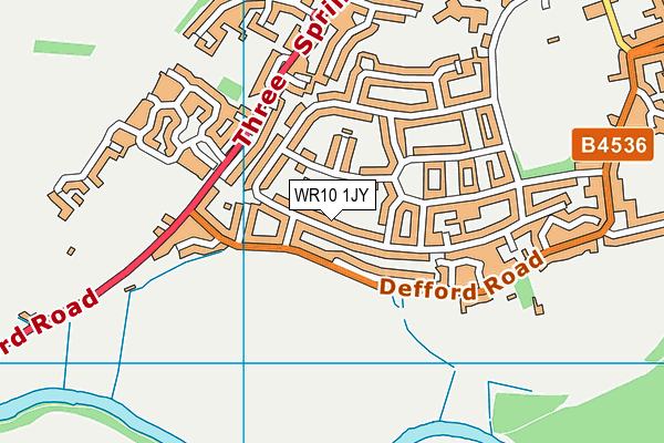 WR10 1JY map - OS VectorMap District (Ordnance Survey) WR10 1JY map - OS VectorMap District (Ordnance Survey)