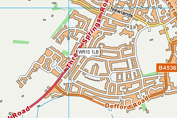 WR10 1LB map - OS VectorMap District (Ordnance Survey) WR10 1LB map - OS VectorMap District (Ordnance Survey)