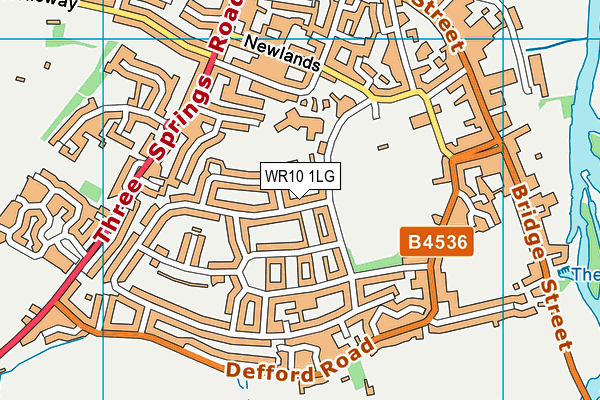 WR10 1LG map - OS VectorMap District (Ordnance Survey) WR10 1LG map - OS VectorMap District (Ordnance Survey)