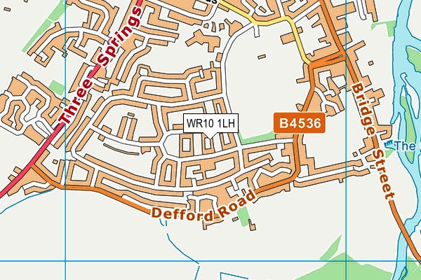 WR10 1LH map - OS VectorMap District (Ordnance Survey) WR10 1LH map - OS VectorMap District (Ordnance Survey)