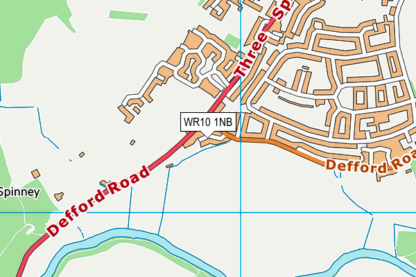 WR10 1NB map - OS VectorMap District (Ordnance Survey) WR10 1NB map - OS VectorMap District (Ordnance Survey)