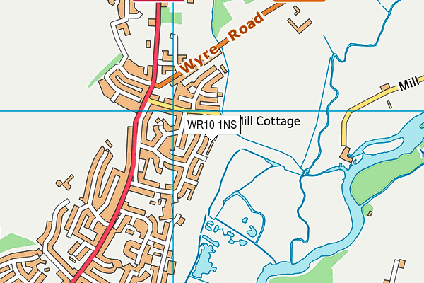 WR10 1NS map - OS VectorMap District (Ordnance Survey) WR10 1NS map - OS VectorMap District (Ordnance Survey)