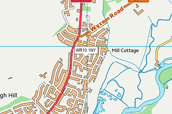 WR10 1NY map - OS VectorMap District (Ordnance Survey) WR10 1NY map - OS VectorMap District (Ordnance Survey)