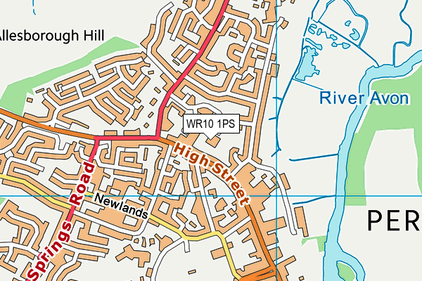 WR10 1PS map - OS VectorMap District (Ordnance Survey) WR10 1PS map - OS VectorMap District (Ordnance Survey)