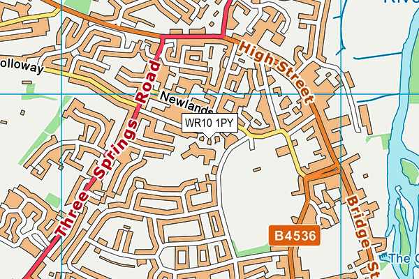 WR10 1PY map - OS VectorMap District (Ordnance Survey) WR10 1PY map - OS VectorMap District (Ordnance Survey)