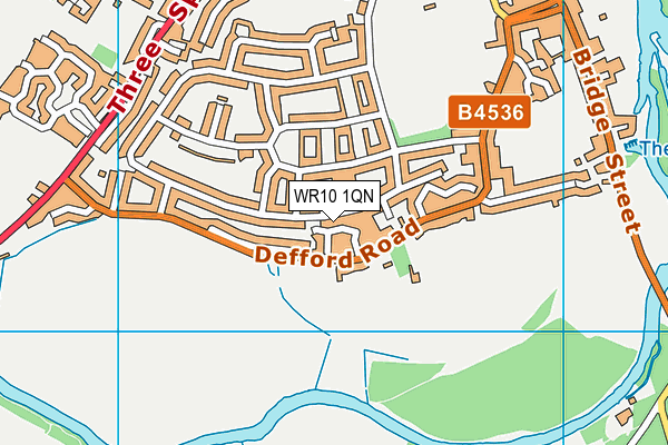 WR10 1QN map - OS VectorMap District (Ordnance Survey) WR10 1QN map - OS VectorMap District (Ordnance Survey)
