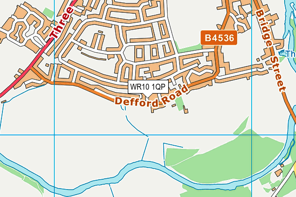 WR10 1QP map - OS VectorMap District (Ordnance Survey) WR10 1QP map - OS VectorMap District (Ordnance Survey)