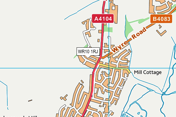 WR10 1RJ map - OS VectorMap District (Ordnance Survey) WR10 1RJ map - OS VectorMap District (Ordnance Survey)
