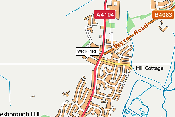 WR10 1RL map - OS VectorMap District (Ordnance Survey)