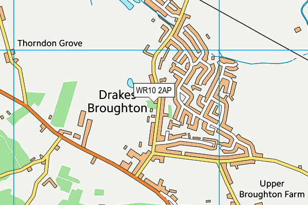 WR10 2AP map - OS VectorMap District (Ordnance Survey) WR10 2AP map - OS VectorMap District (Ordnance Survey)