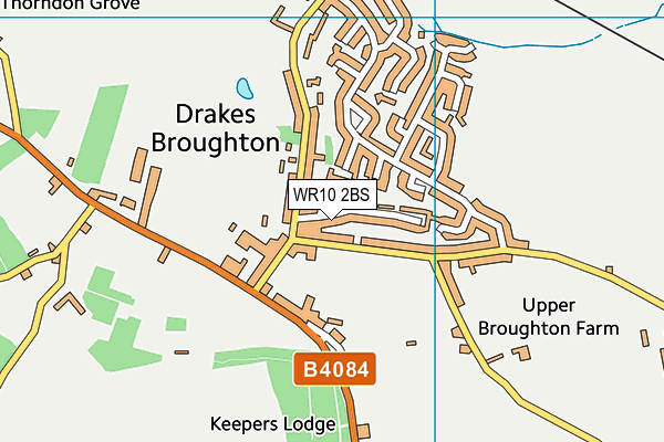 WR10 2BS map - OS VectorMap District (Ordnance Survey) WR10 2BS map - OS VectorMap District (Ordnance Survey)