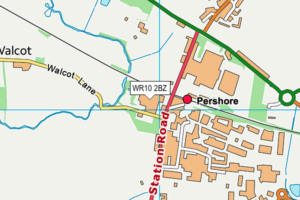 WR10 2BZ map - OS VectorMap District (Ordnance Survey) WR10 2BZ map - OS VectorMap District (Ordnance Survey)