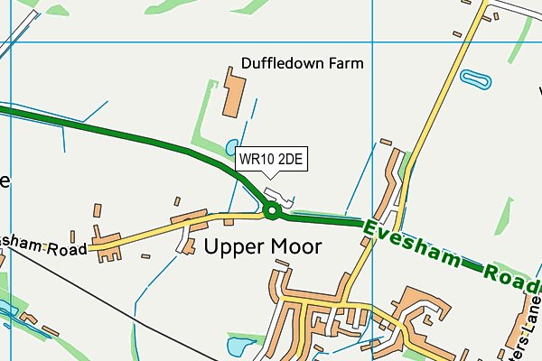 WR10 2DE map - OS VectorMap District (Ordnance Survey) WR10 2DE map - OS VectorMap District (Ordnance Survey)