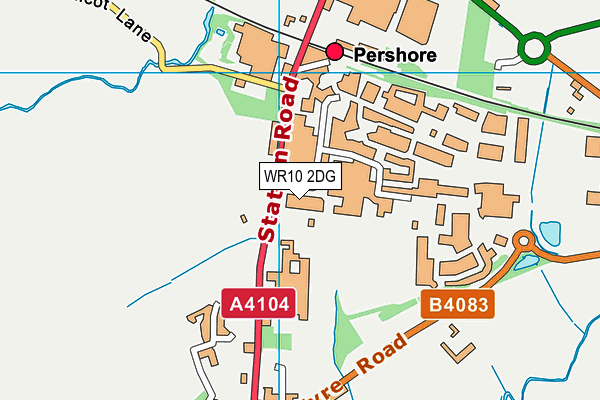 WR10 2DG map - OS VectorMap District (Ordnance Survey) WR10 2DG map - OS VectorMap District (Ordnance Survey)