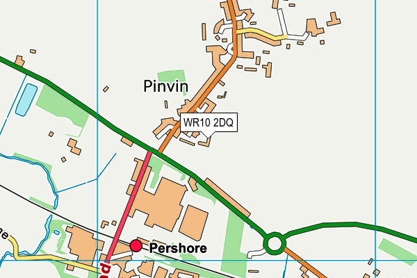 WR10 2DQ map - OS VectorMap District (Ordnance Survey) WR10 2DQ map - OS VectorMap District (Ordnance Survey)