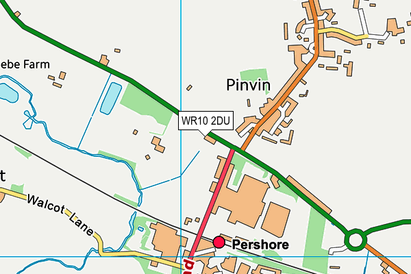 WR10 2DU map - OS VectorMap District (Ordnance Survey) WR10 2DU map - OS VectorMap District (Ordnance Survey)