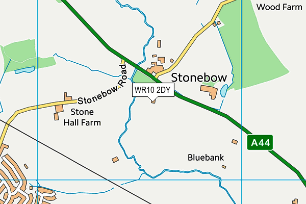 WR10 2DY map - OS VectorMap District (Ordnance Survey) WR10 2DY map - OS VectorMap District (Ordnance Survey)