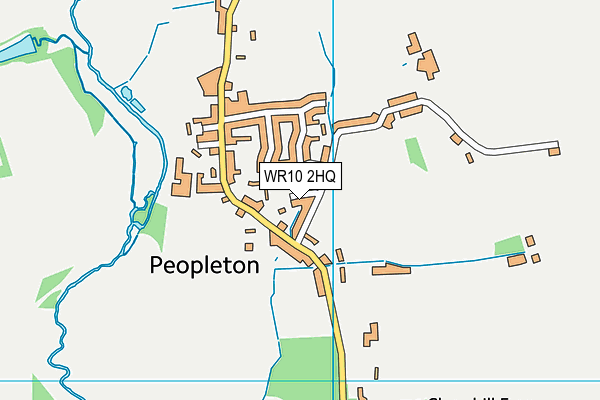 WR10 2HQ map - OS VectorMap District (Ordnance Survey)