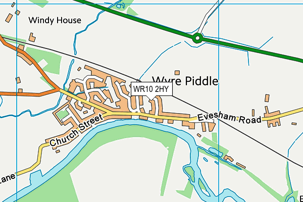 WR10 2HY map - OS VectorMap District (Ordnance Survey) WR10 2HY map - OS VectorMap District (Ordnance Survey)