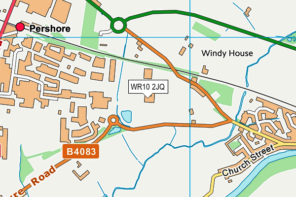 WR10 2JQ map - OS VectorMap District (Ordnance Survey) WR10 2JQ map - OS VectorMap District (Ordnance Survey)