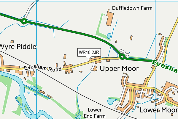 WR10 2JR map - OS VectorMap District (Ordnance Survey) WR10 2JR map - OS VectorMap District (Ordnance Survey)
