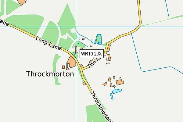 WR10 2JX map - OS VectorMap District (Ordnance Survey)