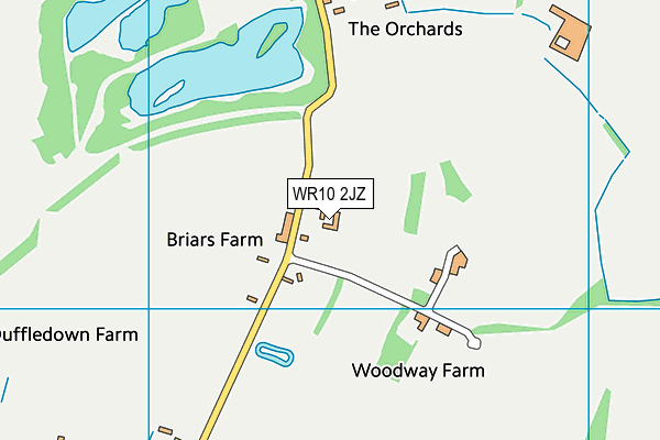 WR10 2JZ map - OS VectorMap District (Ordnance Survey) WR10 2JZ map - OS VectorMap District (Ordnance Survey)