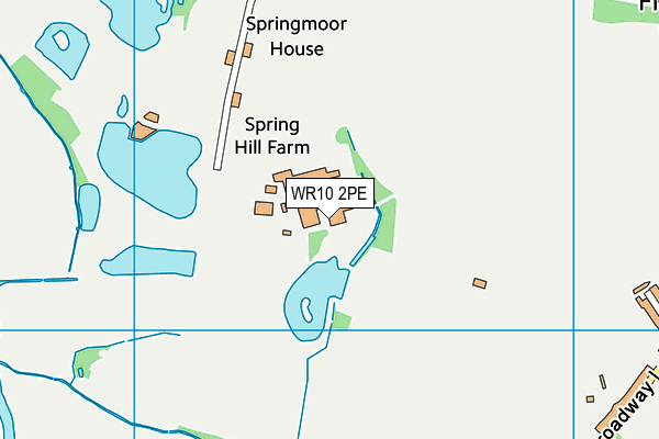 WR10 2PE map - OS VectorMap District (Ordnance Survey) WR10 2PE map - OS VectorMap District (Ordnance Survey)