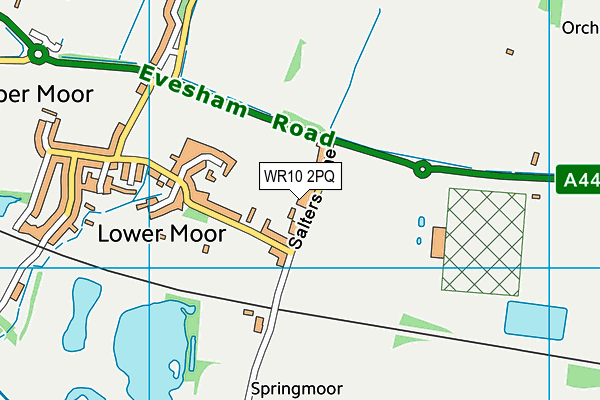 WR10 2PQ map - OS VectorMap District (Ordnance Survey) WR10 2PQ map - OS VectorMap District (Ordnance Survey)