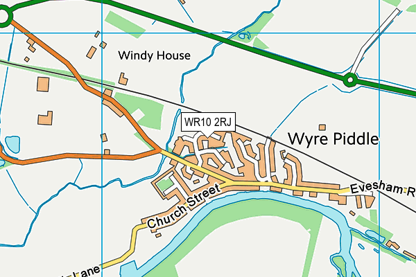 WR10 2RJ map - OS VectorMap District (Ordnance Survey) WR10 2RJ map - OS VectorMap District (Ordnance Survey)