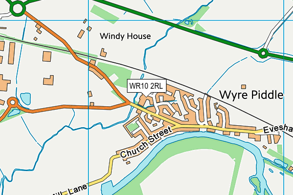 WR10 2RL map - OS VectorMap District (Ordnance Survey) WR10 2RL map - OS VectorMap District (Ordnance Survey)
