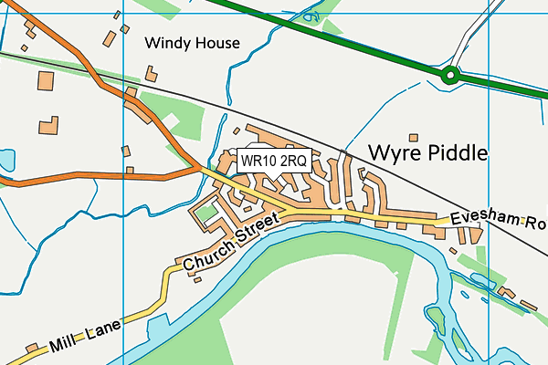 WR10 2RQ map - OS VectorMap District (Ordnance Survey) WR10 2RQ map - OS VectorMap District (Ordnance Survey)