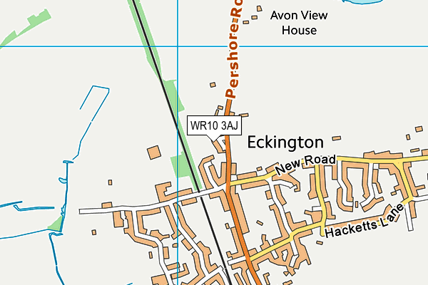 WR10 3AJ map - OS VectorMap District (Ordnance Survey) WR10 3AJ map - OS VectorMap District (Ordnance Survey)
