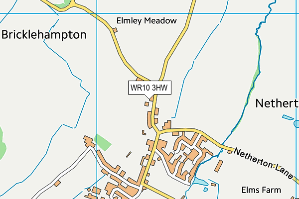 WR10 3HW map - OS VectorMap District (Ordnance Survey) WR10 3HW map - OS VectorMap District (Ordnance Survey)