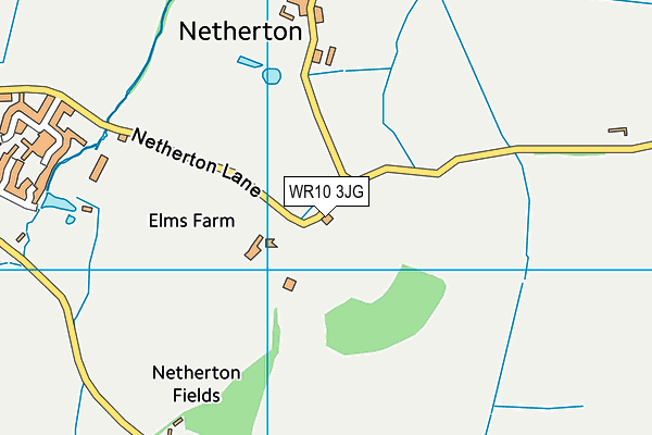 WR10 3JG map - OS VectorMap District (Ordnance Survey) WR10 3JG map - OS VectorMap District (Ordnance Survey)