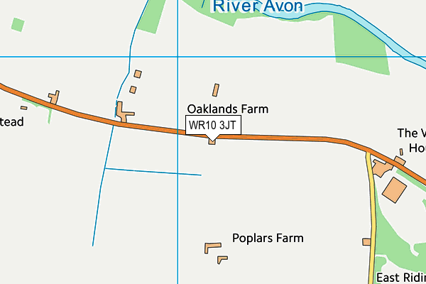 WR10 3JT map - OS VectorMap District (Ordnance Survey)