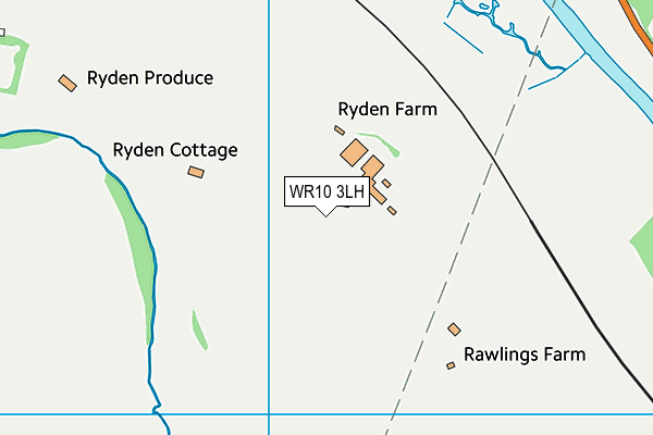 WR10 3LH map - OS VectorMap District (Ordnance Survey) WR10 3LH map - OS VectorMap District (Ordnance Survey)