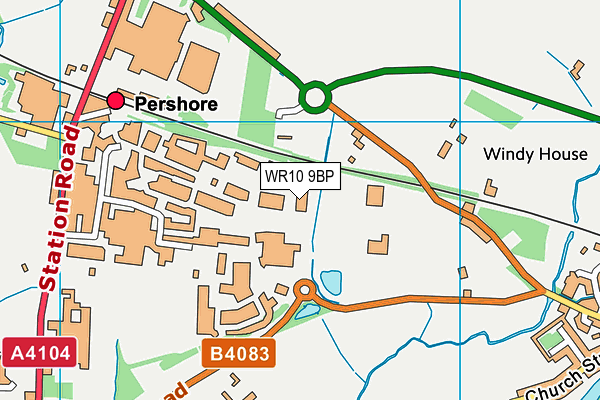 WR10 9BP map - OS VectorMap District (Ordnance Survey) WR10 9BP map - OS VectorMap District (Ordnance Survey)