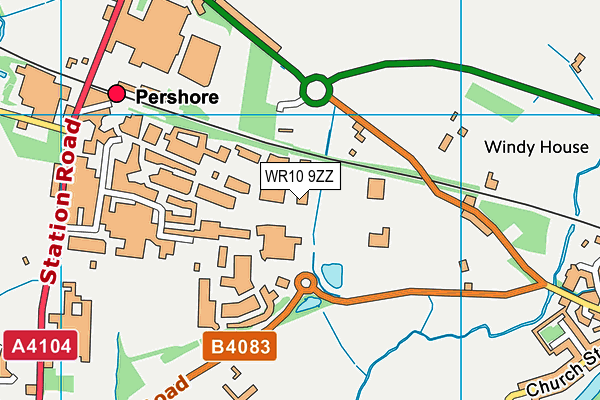 WR10 9ZZ map - OS VectorMap District (Ordnance Survey) WR10 9ZZ map - OS VectorMap District (Ordnance Survey)