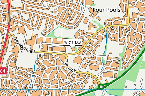 WR11 1AB map - OS VectorMap District (Ordnance Survey) WR11 1AB map - OS VectorMap District (Ordnance Survey)