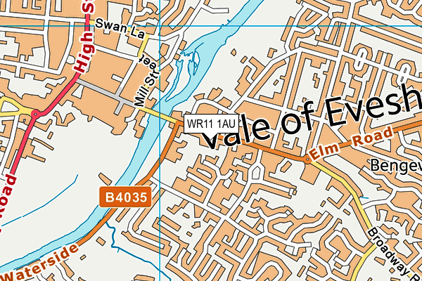 WR11 1AU map - OS VectorMap District (Ordnance Survey) WR11 1AU map - OS VectorMap District (Ordnance Survey)