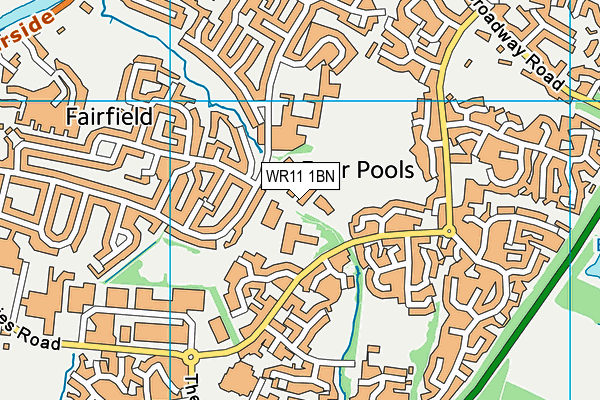 WR11 1BN map - OS VectorMap District (Ordnance Survey)